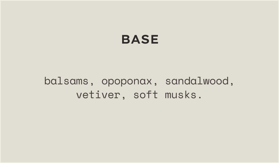 PLOT TWIST eau de parfum — base notes