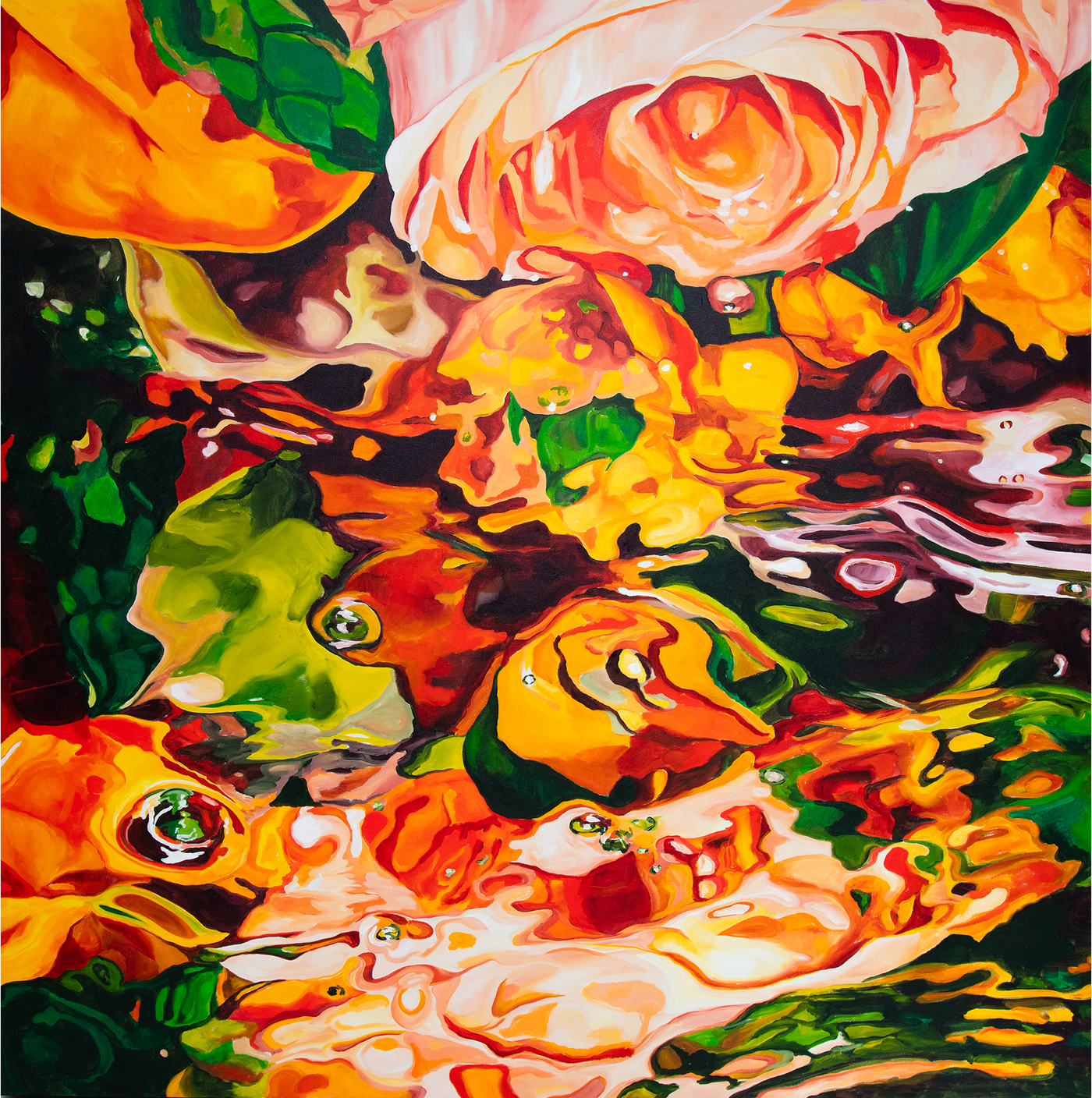 Reflections of Spring (2025), the original painting behind Plot Twist eau de parfum by Liberation of Flowers